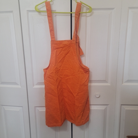Orange Pinafore Corduroy Dress Lucy & Yak - Picture 8 of 12